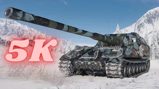 Object 261 Arty  5K Damage  World of Tanks,WOT Replays