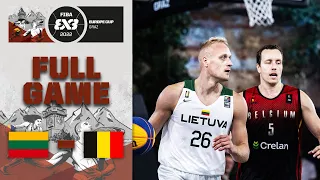 Lithuania v Belgium | Men Quarter-Final | Full Game | FIBA 3x3 Europe Cup 2022
