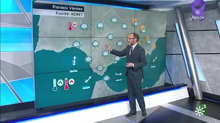 La predicción del tiempo en Canal Sur (8 de marzo de 2018)