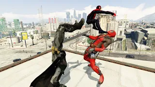 GTA V - Ragdolls And Fails Compilation V.40 ( Spider-Man And Batman Vs Deadpool / Epic Ragdolls )