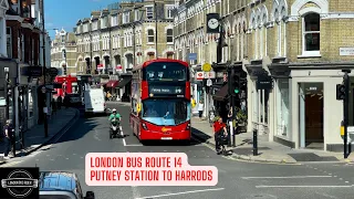 🚌 Discover London's Elegance: Bus Route 14 from Putney Station to Harrods 🏛️🛍️