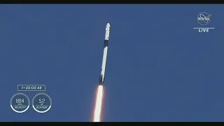 SpaceX Falcon 9 rocket launching from Kennedy Space Center | Oct. 5, 2022