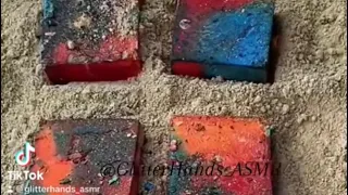 Dyed Fresh Chalk Blocks #ASMR #Part2