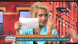 Amna, spui tot sau îți va lua gura foc?