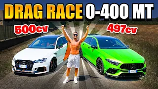 AUDI RS3 ABT vs AMG A45S 🔥 Sparo finale col cronometro ( che finale 😱 )