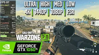 GTX 1050 Ti | COD Warzone 2.0 - 4K, 1440p, 1080p, FSR - Ultra, High, Medium, Low