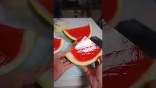 Chinese Mom makes jelly watermelon to treat her kids, is this real?  #chinesefood