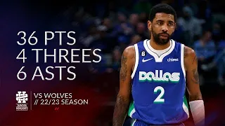 Kyrie Irving 36 pts 4 threes 6 asts vs Wolves 22/23 season