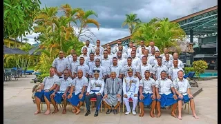 Fijian Prime Minister present jerseys to Fiji Airways Drua for National Rugby Championship final