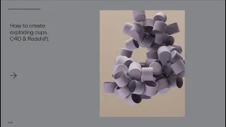 Exploding Cups - Basic C4D Dynamics and Redshift