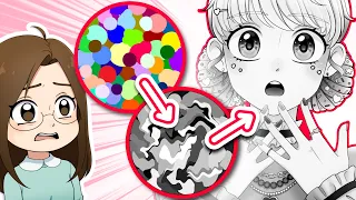 🌈 Colorblind TikTok Art Challenge! 🖤