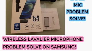 Wireless Lavalier Microphone Problem Solve!