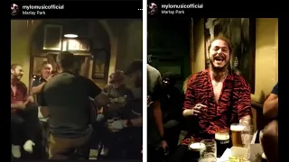 Post Malone sings the Auld Triangle with Mylo and the Lads