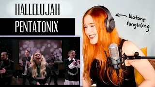 VOICE COACH REACTS | Pentatonix... HALLELUJAH. analysis and alot of straight up fangirling...