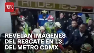 Así fue el rescate de pasajeros atrapados tras accidente en Línea 3 del Metro - Hora 21