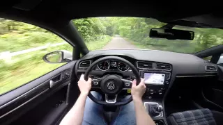 VW Golf GTE 204BHP POV test drive GoPro