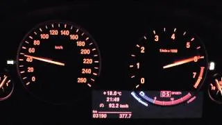 2013 BMW X3 xDrive28i 245 HP 0-100 km/h Acceleration