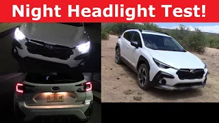 2024 Subaru Crosstrek Headlight Test and Night Drive