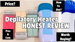 depilatory Wax heater Review | Roll on wax | #ricawax #waxathome