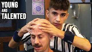 ASMR HEAD MASSAGE by YOUNG BARBER VEYSEL | a star is born ⭐