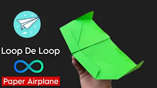 How to Make a Loop De Loop Paper Airplane, Origami Easy Paper Plane, origami flying paper aeroplane