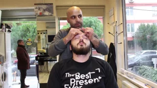 ASMR Turkish Barber Face,Head And Body Massage 11