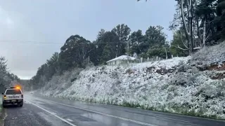 Spring snow falls across parts of NSW