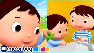 Piosenka o myciu rąk | Little Baby Bum | Bajki i piosenki dla dzieci! | Moonbug Kids po polsku