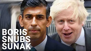 Boris Johnson snubs Rishi Sunak in Ottowa