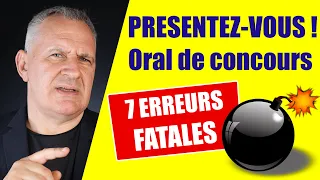 Présentez-vous oral de concours fonction publique, 7 erreurs fatales (+ conseils pour réussir)