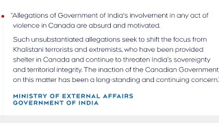 India responds to Trudeau's allegations of British Columbia Sikh leader's death