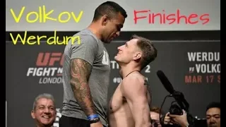 UFC LONDON Volkov finishes Werdum|| Volkov Finaliza a Werdum