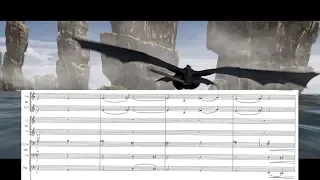How To Train Your Dragon: "Test Drive" with brass sheet music