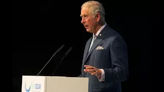 The Prince of Wales delivers a speech at the Our Ocean Conference in Malta