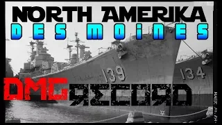 Des Moines Damage Record NA - 350K || World of Warships