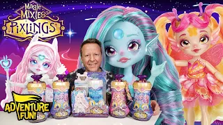 5 Magic Mixies Pixlings Including Exclusives Wynter & Flitta Adventure Fun Toy review!