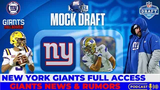 NY Giants 7-Round Mock Draft: Joe Schoen stays put, takes Elite WR & Takes QB of the Future!!