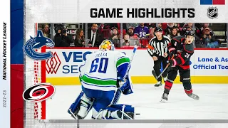 Canucks @ Hurricanes 1/15 | NHL Highlights 2023