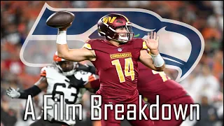 What Sam Howell Brings to the Seahawks: A Film Breakdown | Seahawks Offseason 2024