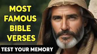 MOST FAMOUS BIBLE VERSES - 25 BIBLE QUESTIONS TO TEST YOUR BIBLE KNOWLEDGE | The Bible Quiz