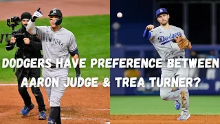 Dodgers may have a preference between Aaron Judge and Trea Turner in free agency