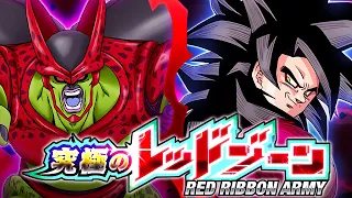 LR FULL POWER SSJ4 GOKU VS. CELL MAX! THE ULTIMATE RED ZONE! (DBZ: Dokkan Battle)