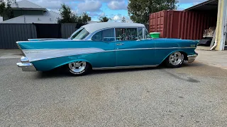 1957 Chevrolet Bel Air full air ride install