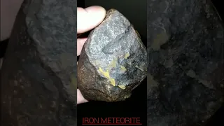 cutting open iron meteorite #wisconsingems