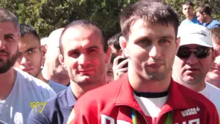 Чествование выпускника ЮОГУ, Олимпийского чемпиона Сослана Рамонова в родном вузе