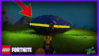 Building NEW UFO in my LEGO Fortnite Survival World!