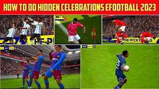 How To Do Hidden Goal Celebrations In efootball 2023 Mobile || Tutorial