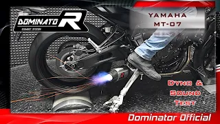 Yamaha MT 07 / FZ 07💥 Dominator Exhaust 🔥 Pure Sound 🔊 Dyno test  🎧HQ Sound 🇵🇱⚡Exhaust Compilations