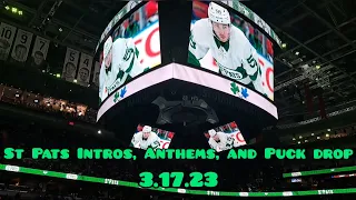 St Pats vs Hurricanes Intros, National Anthems, and Puck Drop March 17 2023 MUST WATCH