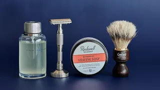 Smart Helix Apollo Light SS Safety Razor. Мыло Rockwell и кабан Omega | Бритьё с HomeLike Shaving